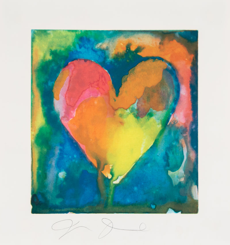 JIM DINE "HEART II" LITHOGRAPH, 1970