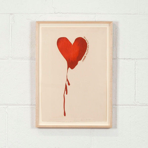 Jim Dine prints Caviar20 Satin Heart