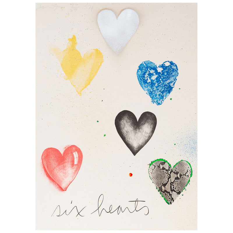 Jim Dine, Hearts, print, 1970, Caviar20