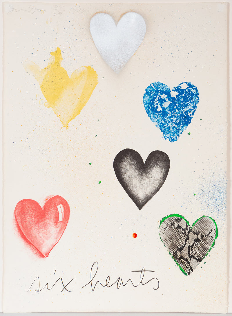 Jim Dine, Hearts, print, 1970, Caviar20