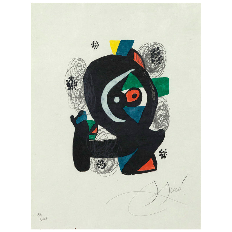 JOAN MIRO "LA MÉLODIE ACIDE 31", 1980