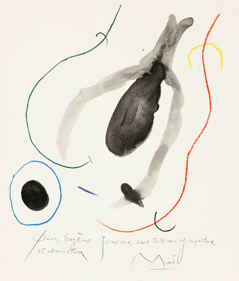 JOAN MIRO QUELQUES FLEURS Ionesco prints lithographs