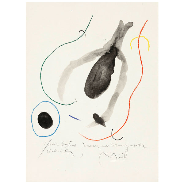 JOAN MIRO QUELQUES FLEURS Ionesco prints lithographs