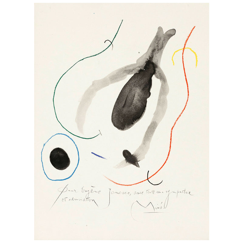 JOAN MIRO QUELQUES FLEURS Ionesco prints lithographs