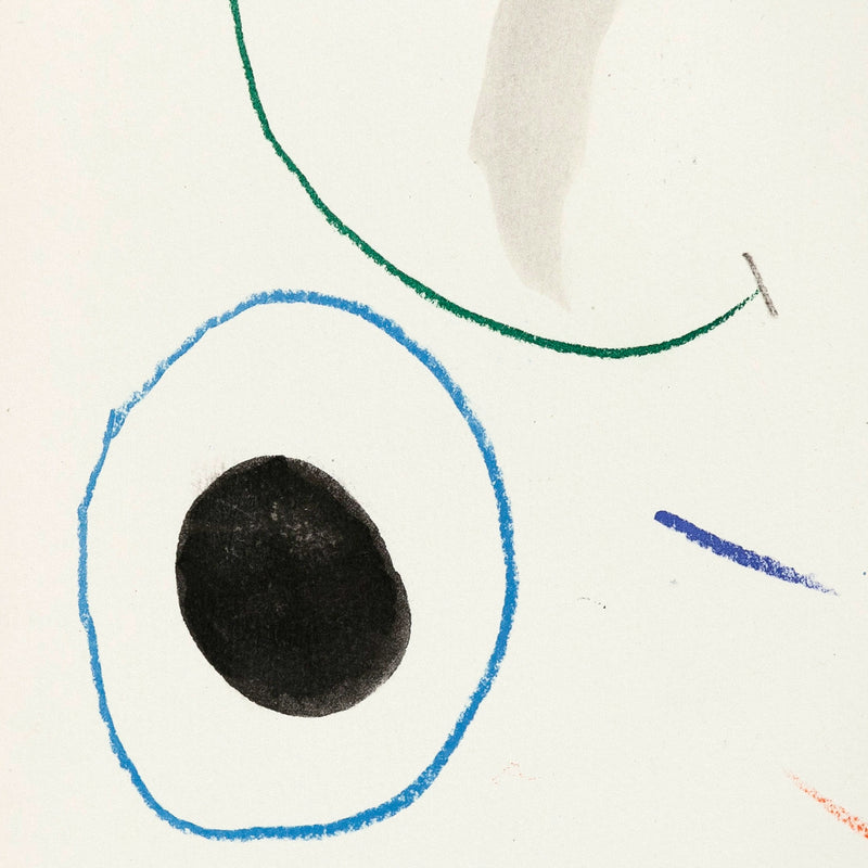 JOAN MIRO "QUELQUES FLEURS #14 IONESCO" LITHOGRAPH, 1964