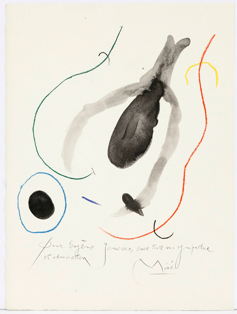 JOAN MIRO QUELQUES FLEURS Ionesco prints lithographs