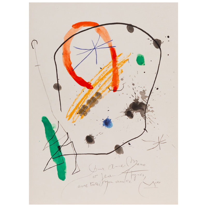 JOAN MIRO "QUELQUES FLEURS #13: HUGUES", 1964