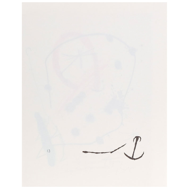 JOAN MIRO "QUELQUES FLEURS #13: HUGUES", 1964