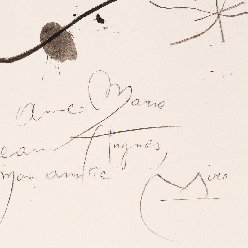 JOAN MIRO "QUELQUES FLEURS #13: HUGUES", 1964