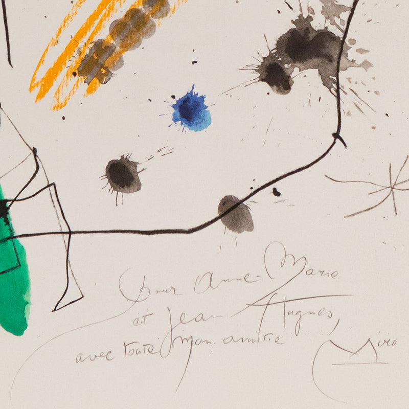 JOAN MIRO "QUELQUES FLEURS #13: HUGUES", 1964