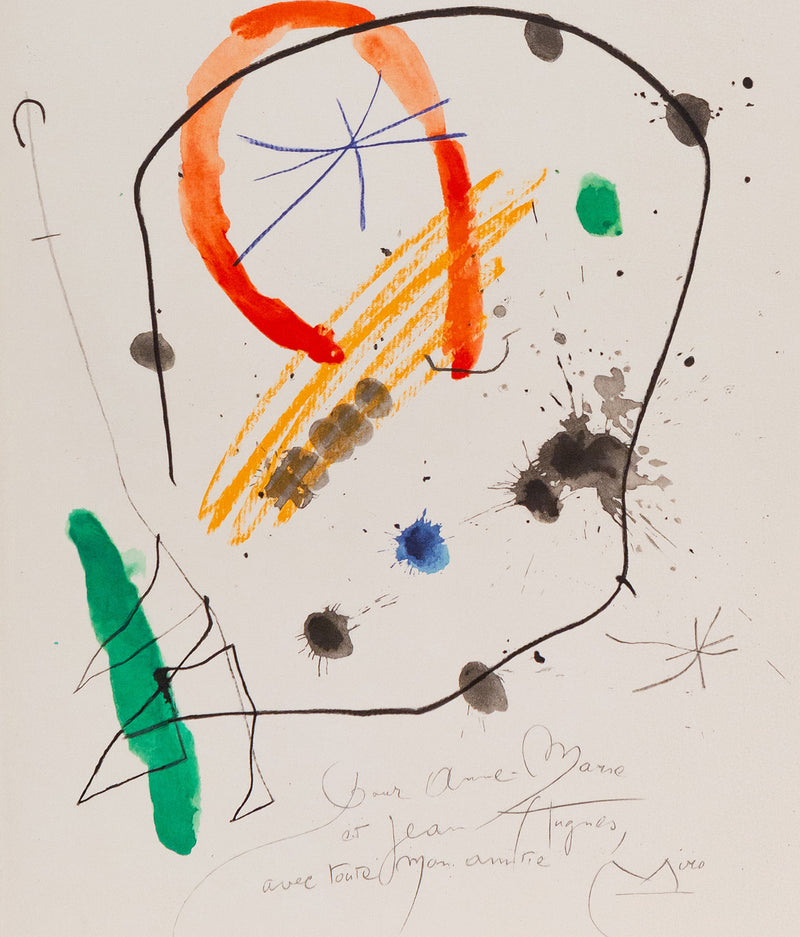 JOAN MIRO "QUELQUES FLEURS #13: HUGUES", 1964