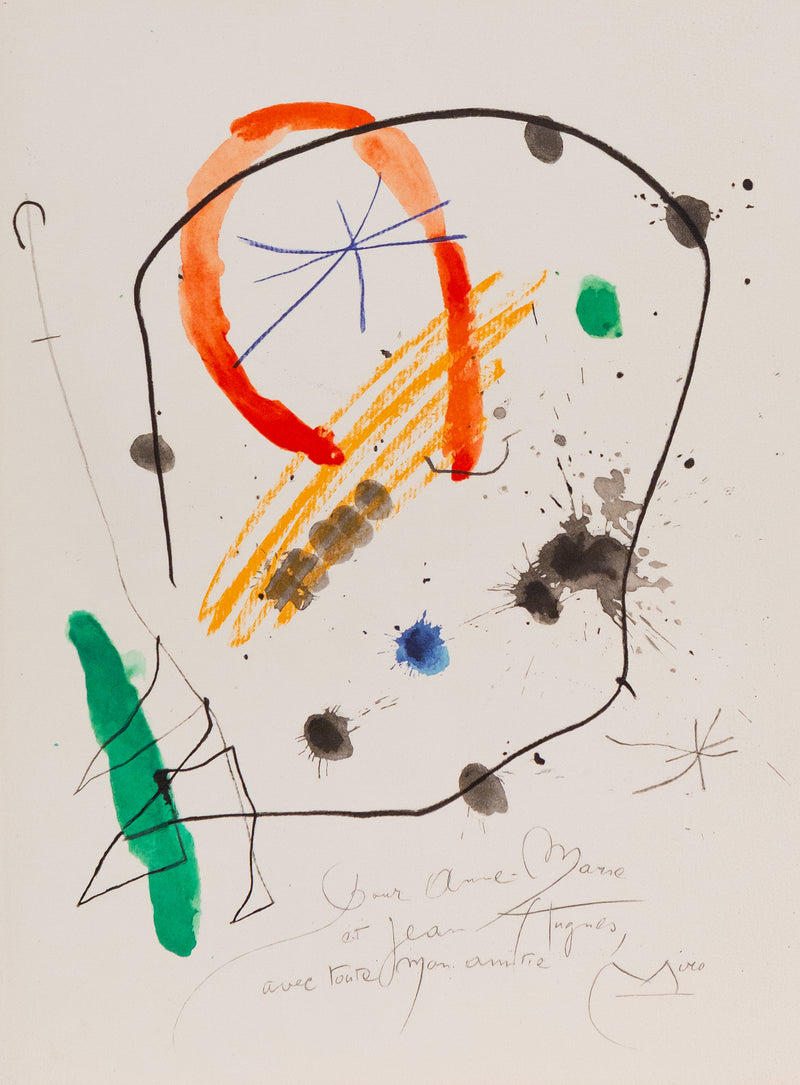 JOAN MIRO "QUELQUES FLEURS #13: HUGUES", 1964