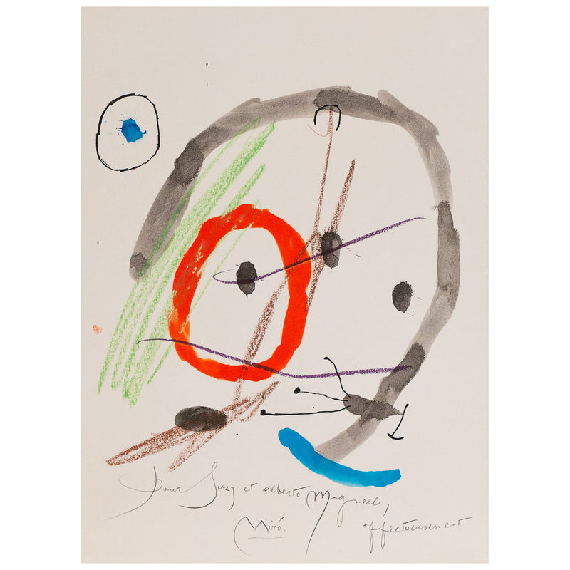 JOAN MIRO "QUELQUES FLEURS #19: MAGNELLI", 1964