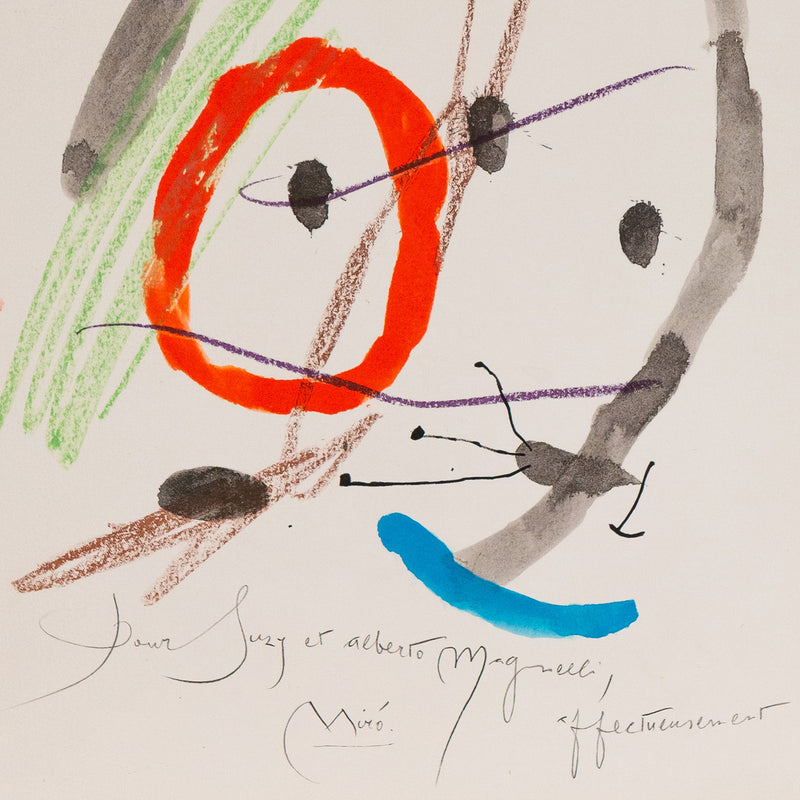 JOAN MIRO "QUELQUES FLEURS #19: MAGNELLI", 1964
