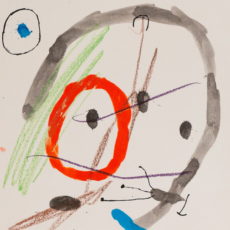 JOAN MIRO "QUELQUES FLEURS #19: MAGNELLI", 1964