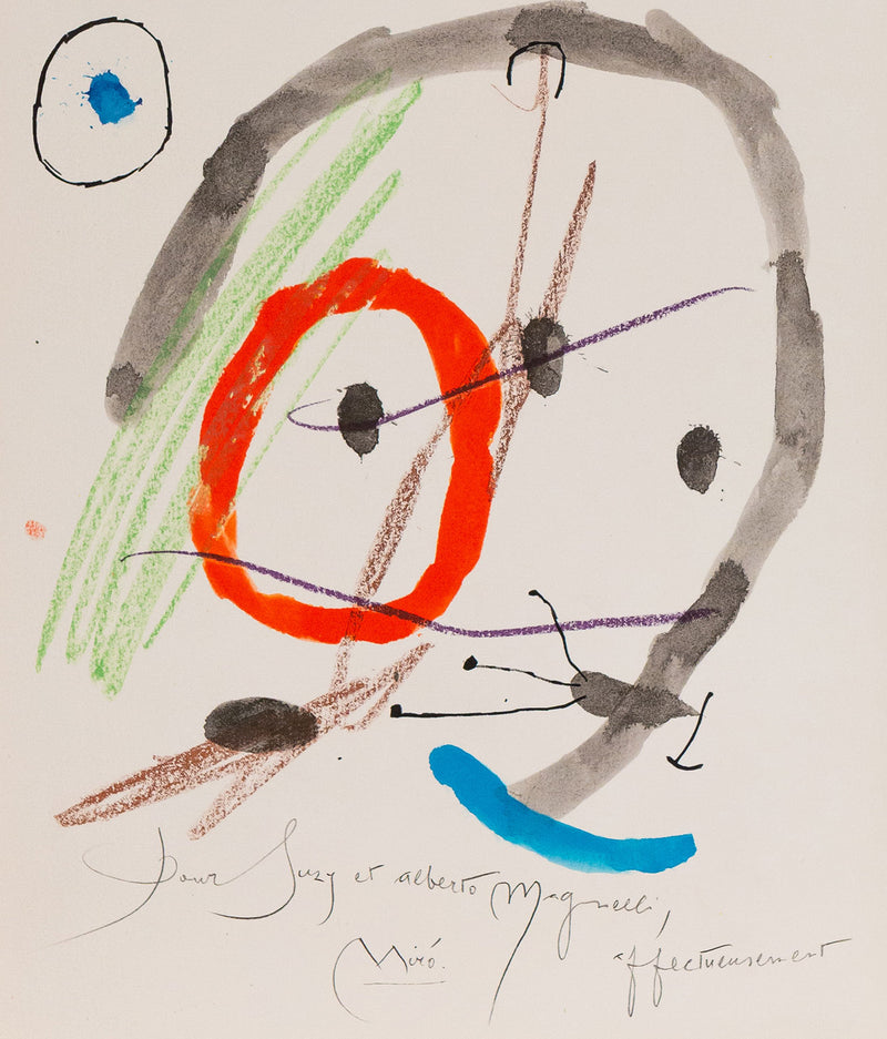 JOAN MIRO "QUELQUES FLEURS #19: MAGNELLI", 1964