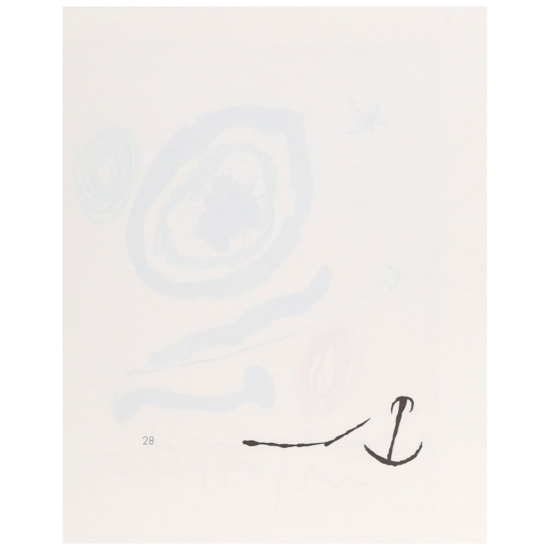 JOAN MIRO "QUELQUES FLEURS #28: PÉREZ-Y-JORBE", 1964