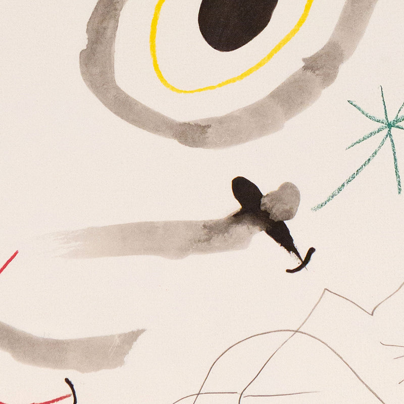 JOAN MIRO "QUELQUES FLEURS #29: MADIARGUES", 1964