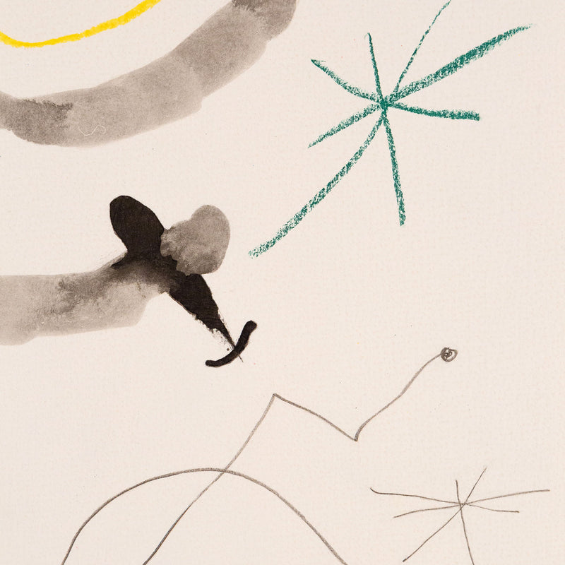 JOAN MIRO "QUELQUES FLEURS #29: MADIARGUES", 1964
