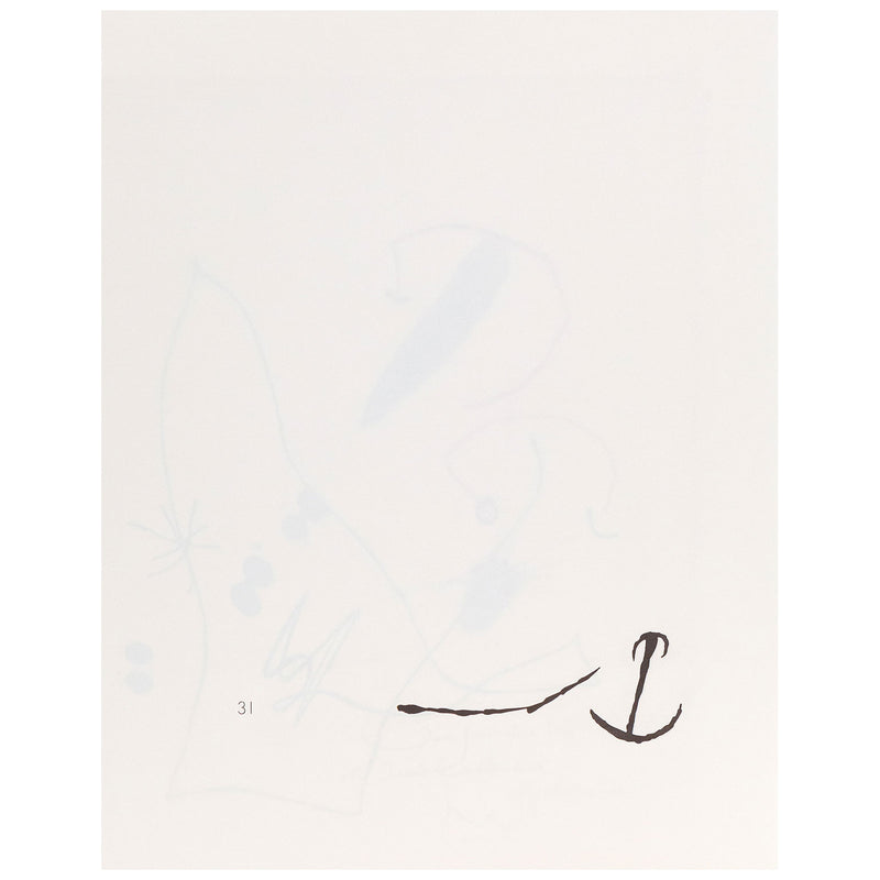 JOAN MIRO "QUELQUES FLEURS #31: SLEZ & TAILLANDIER", 1964