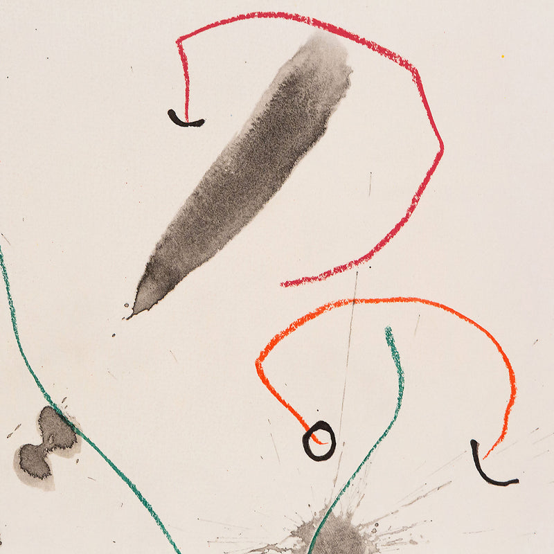 JOAN MIRO "QUELQUES FLEURS #31: SLEZ & TAILLANDIER", 1964
