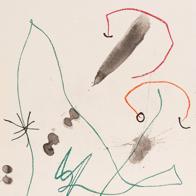 JOAN MIRO "QUELQUES FLEURS #31: SLEZ & TAILLANDIER", 1964
