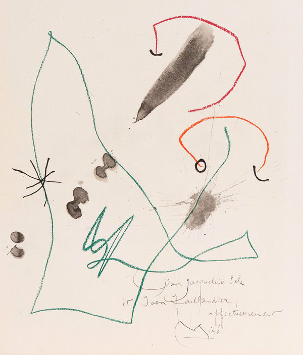 JOAN MIRO "QUELQUES FLEURS #31: SLEZ & TAILLANDIER", 1964
