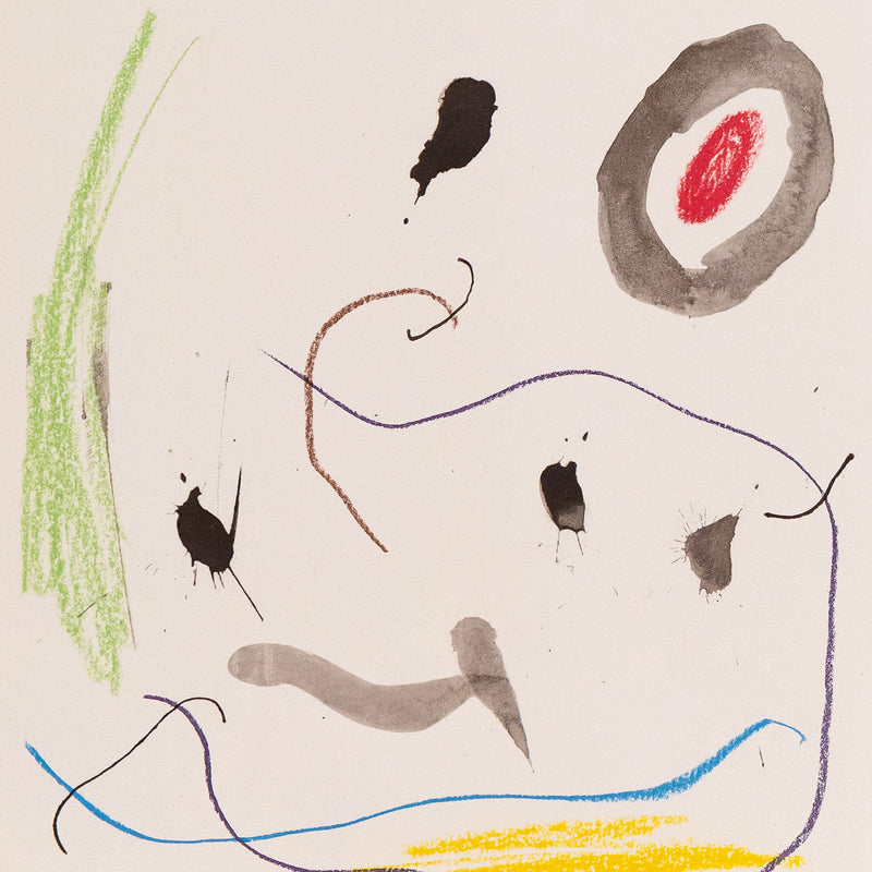 Joan Miro, Quelques Fleurs pour des Amis: Monsieur Bandier (#3), Lithograph, 1964, Caviar20