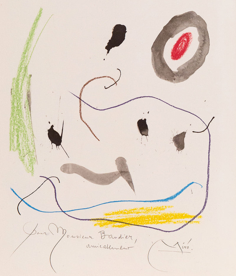 Joan Miro, Quelques Fleurs pour des Amis: Monsieur Bandier (#3), Lithograph, 1964, Caviar20