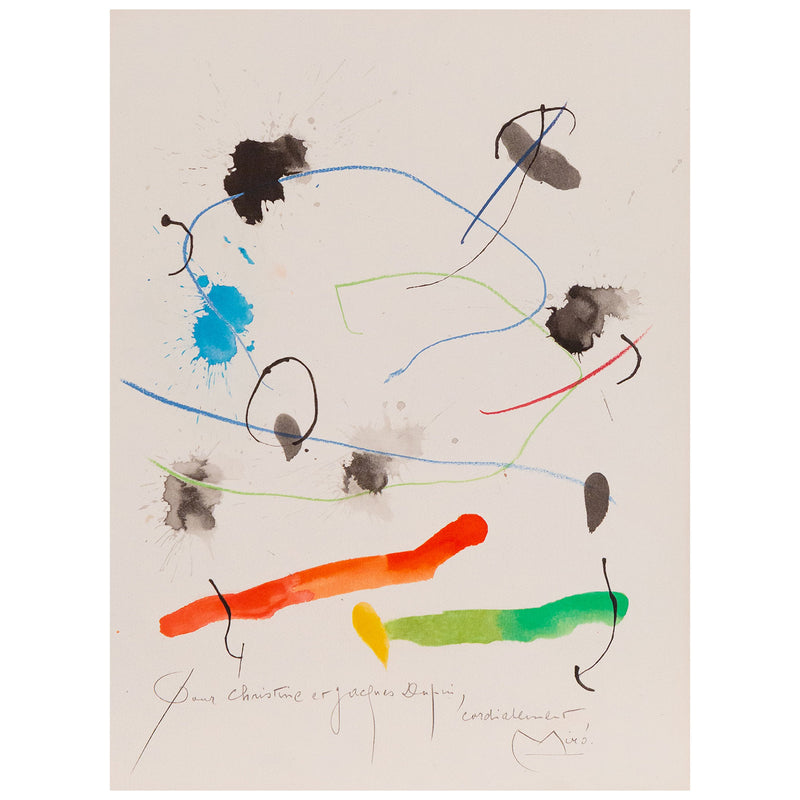 Joan Miro, Quelques Fleurs pour des Amis: Christine et Jacques Dupuis (#8), Lithograph, 1964, Caviar20