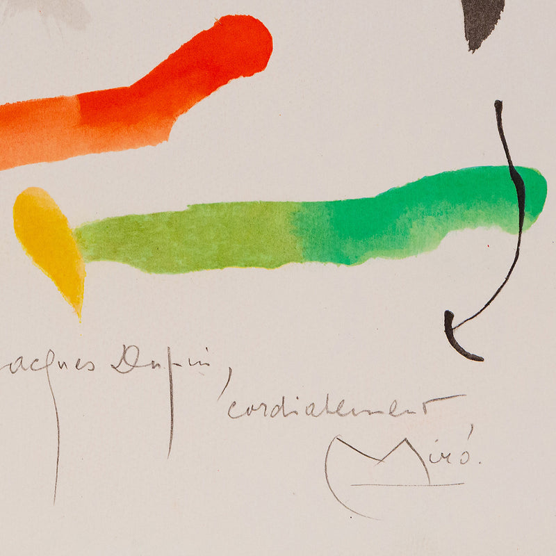 Joan Miro, Quelques Fleurs pour des Amis: Christine et Jacques Dupuis (#8), Lithograph, 1964, Caviar20