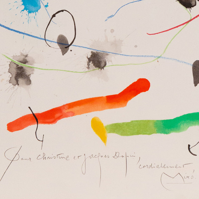 Joan Miro, Quelques Fleurs pour des Amis: Christine et Jacques Dupuis (#8), Lithograph, 1964, Caviar20