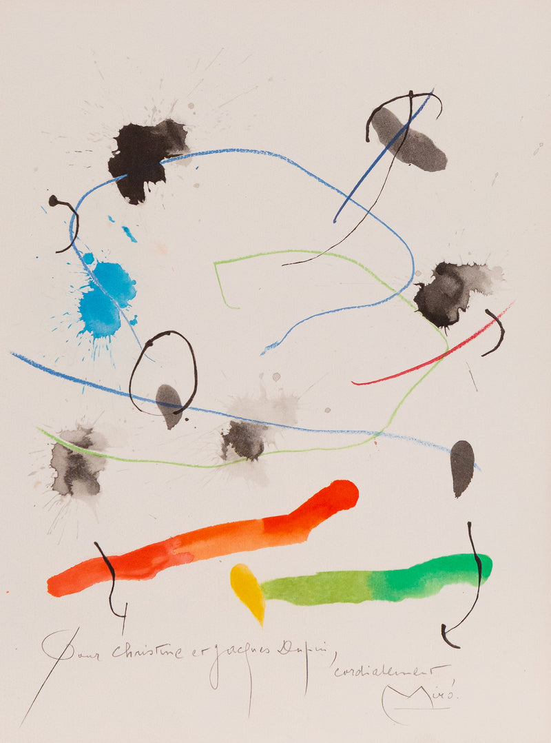 Joan Miro, Quelques Fleurs pour des Amis: Christine et Jacques Dupuis (#8), Lithograph, 1964, Caviar20
