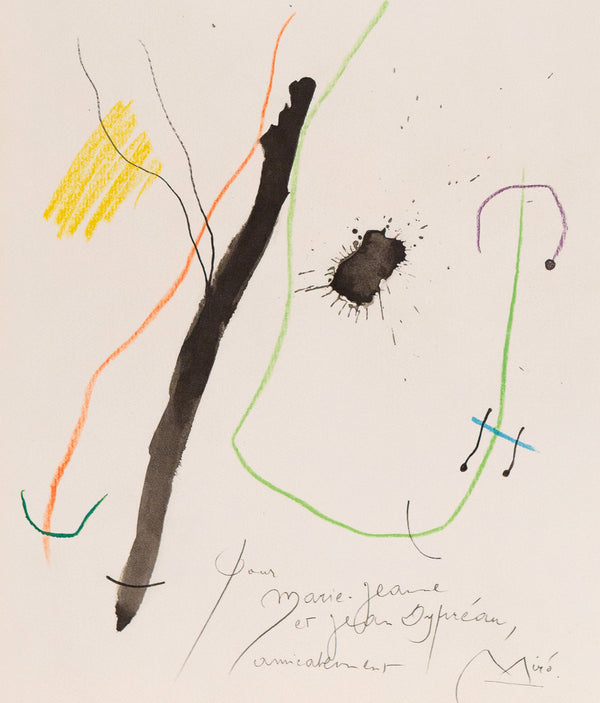 JOAN MIRO "QUELQUES FLEURS #9: DUPRÉAU", 1964