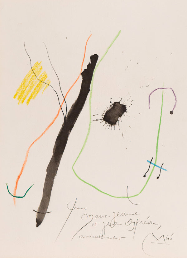 JOAN MIRO "QUELQUES FLEURS #9: DUPRÉAU", 1964