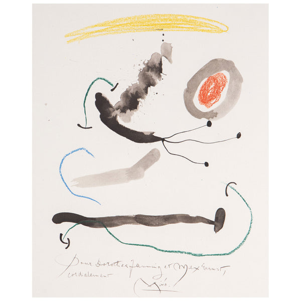 JOAN MIRO "QUELQUES FLEURS #10: FANNING & ERNST", 1964
