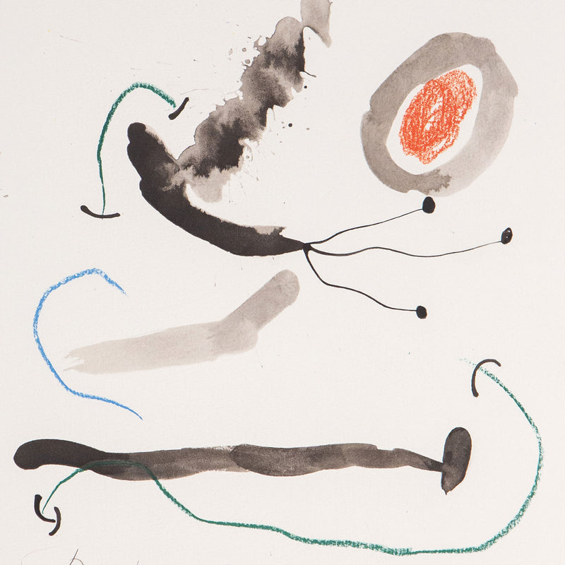 JOAN MIRO "QUELQUES FLEURS #10: FANNING & ERNST", 1964