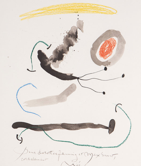 JOAN MIRO "QUELQUES FLEURS #10: FANNING & ERNST", 1964