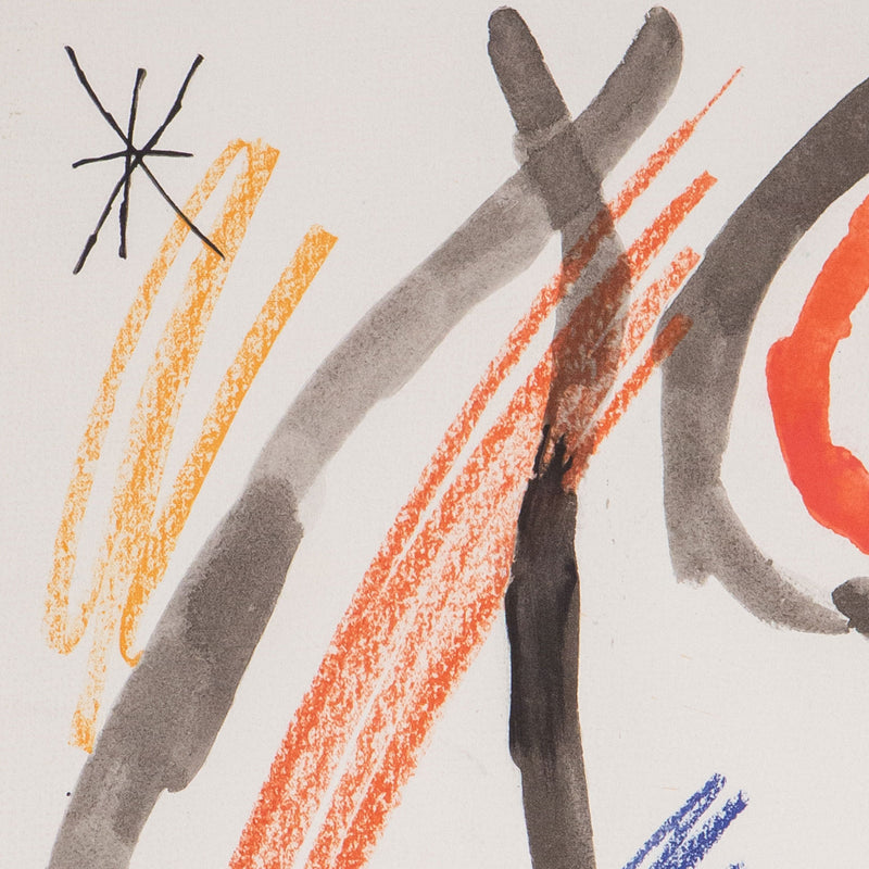 JOAN MIRO "QUELQUES FLEURS #22", 1964