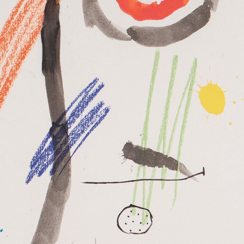 JOAN MIRO "QUELQUES FLEURS #22", 1964