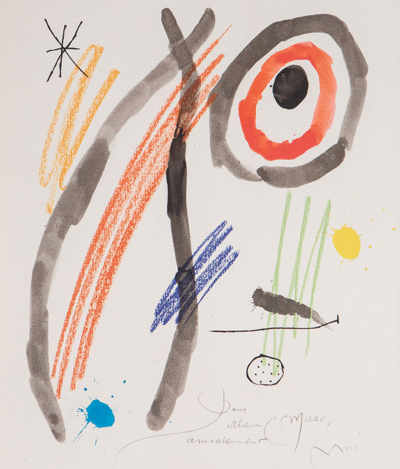 JOAN MIRO "QUELQUES FLEURS #22", 1964