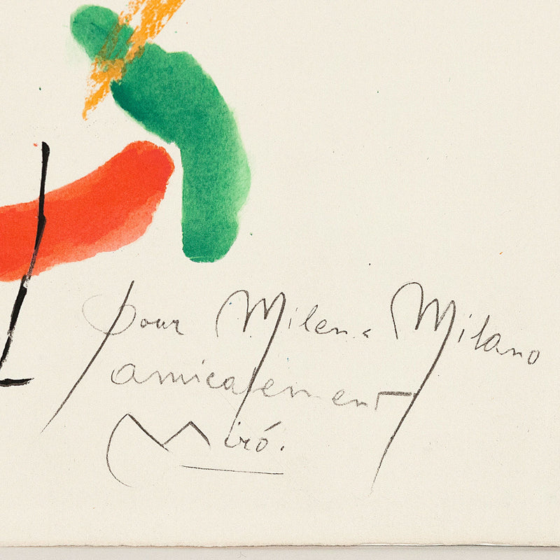 JOAN MIRO "QUELQUES FLEURS #25: MILANI", 1964
