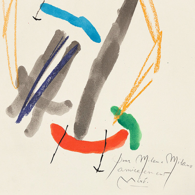 JOAN MIRO "QUELQUES FLEURS #25: MILANI", 1964