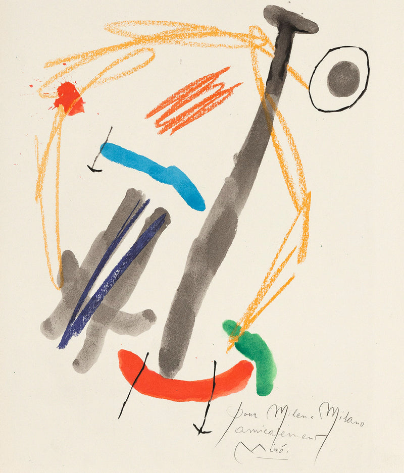 JOAN MIRO "QUELQUES FLEURS #25: MILANI", 1964