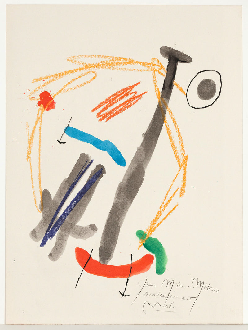 JOAN MIRO "QUELQUES FLEURS #25: MILANI", 1964