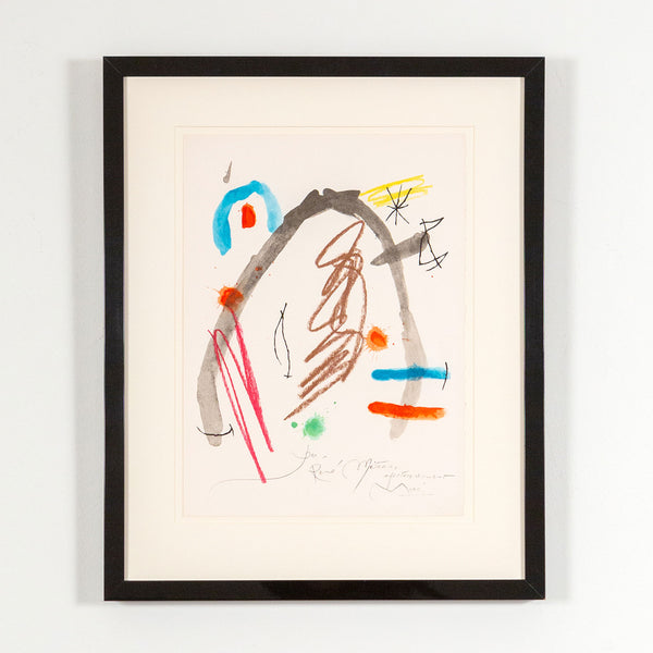 Joan Miro, Quelques Fleurs #23: Metras, Lithograph, 1964, Caviar20 Spanish Artist
