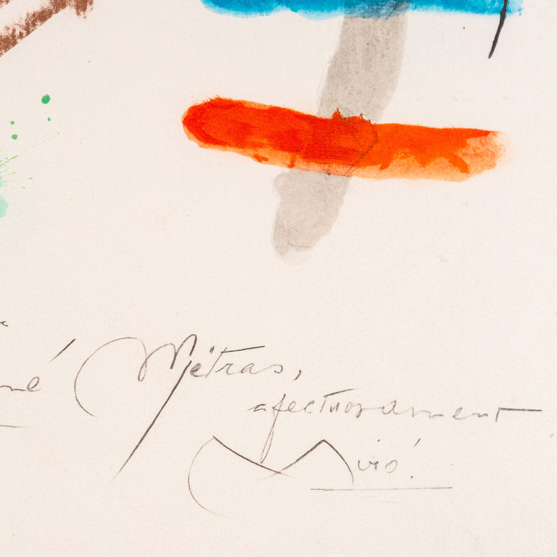 Joan Miro, Quelques Fleurs #23: Metras, Lithograph, 1964, Caviar20 Spanish Artist
