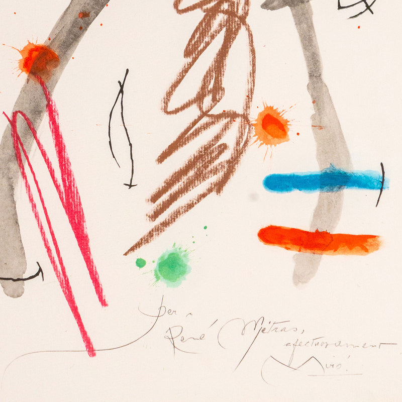 Joan Miro, Quelques Fleurs #23: Metras, Lithograph, 1964, Caviar20 Spanish Artist