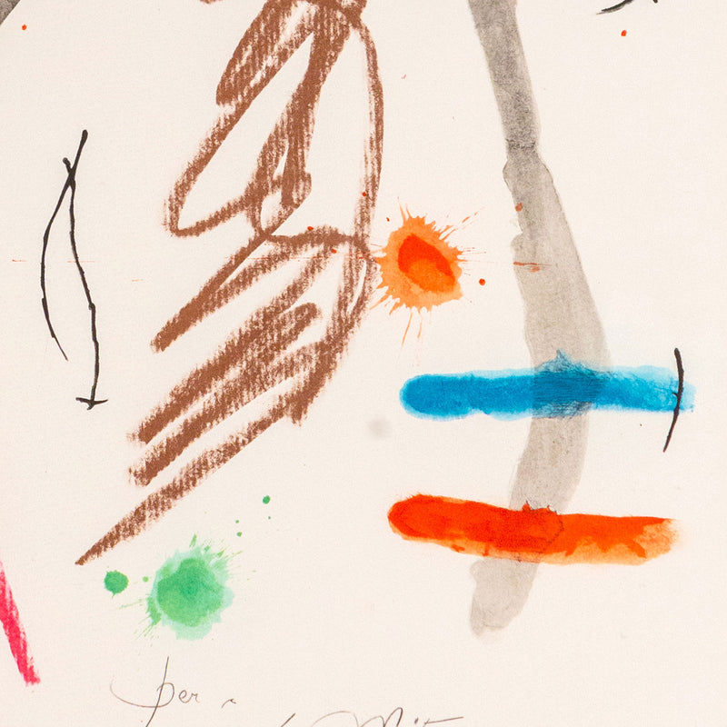 Joan Miro, Quelques Fleurs #23: Metras, Lithograph, 1964, Caviar20 Spanish Artist