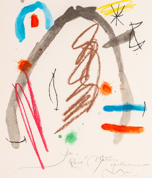 Joan Miro, Quelques Fleurs #23: Metras, Lithograph, 1964, Caviar20 Spanish Artist